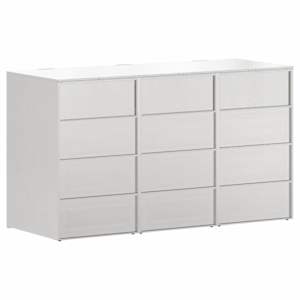 Úložný box na 3 popelnice Stříbrná 340 x 77,5 x 115,5 cm - obrázek 8