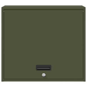 Stenska omara za garažo Olivno zelena 60 x 40 x 53 cm - slika 6