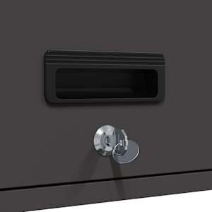 Stenska omara za garažo Črna 90 x 33 x 35 cm - slika 11