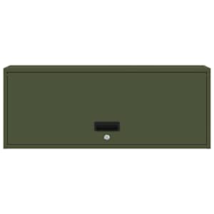 Stenska omara za garažo Olivno zelena 90 x 33 x 35 cm - slika 6