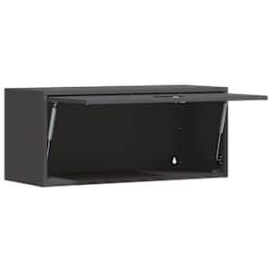 Stenska omara za garažo Črna 80 x 33 x 35 cm - slika 5