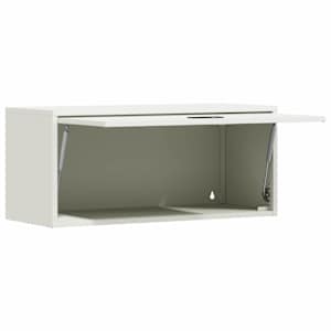 Stenska omara za garažo Bela 80 x 33 x 35 cm - slika 5