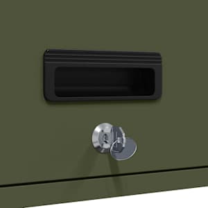 Stenska omara za garažo Olivno zelena 80 x 33 x 35 cm - slika 11