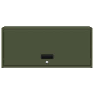 Stenska omara za garažo Olivno zelena 80 x 33 x 35 cm - slika 6