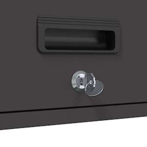 Stenska omara za garažo Črna 60 x 33 x 35 cm - slika 11