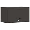vidaXL Garage'i seina kapp Must 60 x 33 x 35 cm Pulberkattega teras