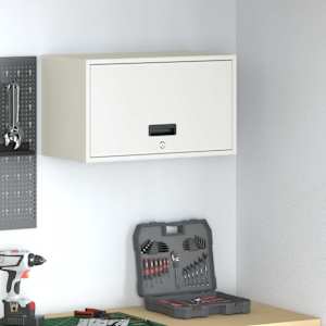 Stenska omara za garažo Bela 60 x 33 x 35 cm