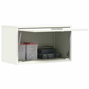 Stenska omara za garažo Bela 60 x 33 x 35 cm - slika 3