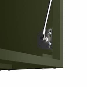 Stenska omara za garažo Olivno zelena 60 x 33 x 35 cm - slika 9