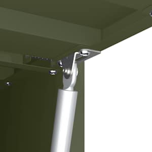 Stenska omara za garažo Olivno zelena 60 x 33 x 35 cm - slika 10