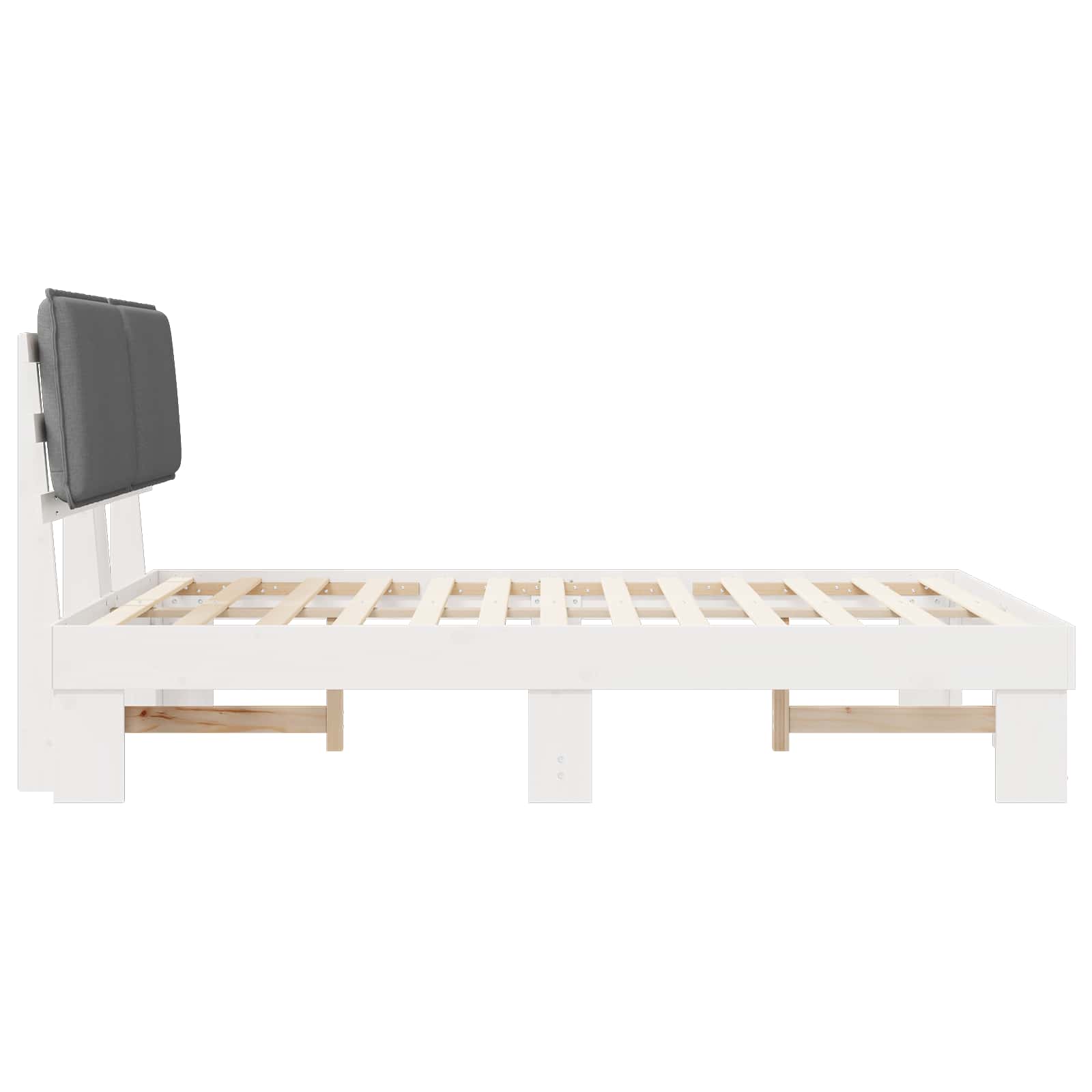 Voodiraam Pehme Peatoega peaga Helehall 150 x 200 cm Tahke mänd 6 Kõik vajalik sinu aeda ja koju! Voodiraam Pehme Peatoega peaga Helehall 150 x 200 cm Tahke mänd - Image 6