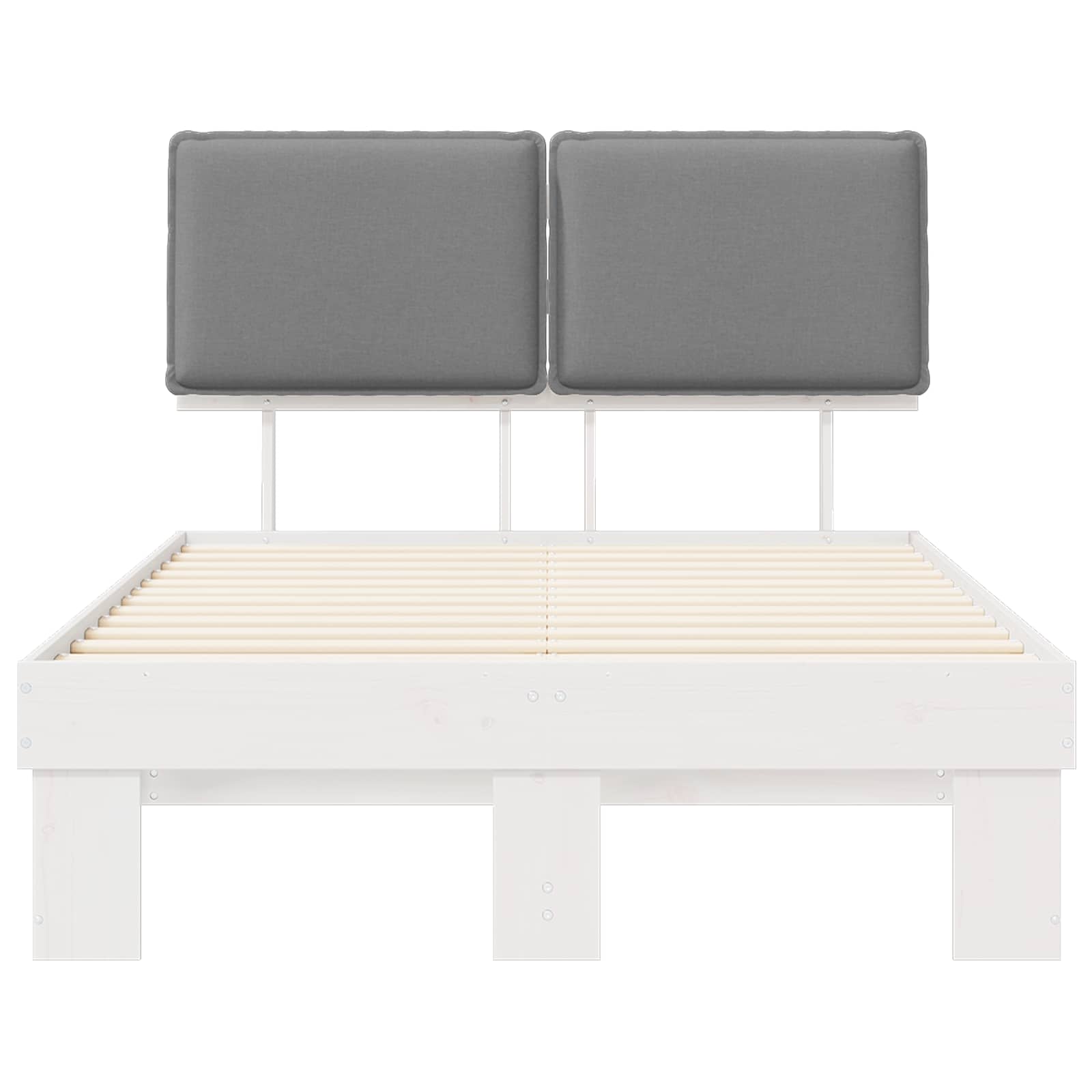 Voodiraam Pehme Peatoega peaga Helehall 120 x 200 cm Tahke mänd 5 Kõik vajalik sinu aeda ja koju! Voodiraam Pehme Peatoega peaga Helehall 120 x 200 cm Tahke mänd - Image 5