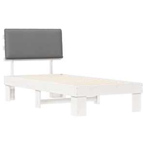 Rám postele s čalouněným čelem s čelo Světle šedá 100 x 200 cm - obrázek 4