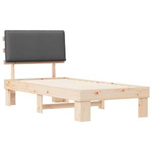 Rám postele s čalouněným čelem s čelo Tmavě šedá 80 x 200 cm - obrázek 4