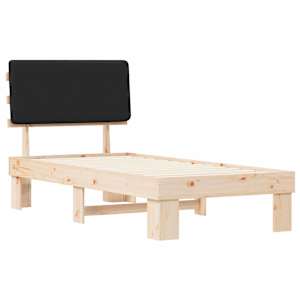 Rám postele s čalouněným čelem s čelo Černá 100 x 200 cm - obrázek 4