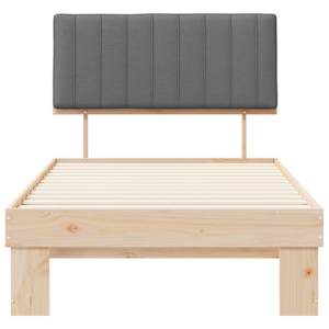 Rám postele s čalouněným čelem s čelo Světle šedá 100 x 200 cm - obrázek 5