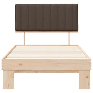 Rám postele s čalouněným čelem s čelo Taupe 100 x 200 cm - obrázek 5