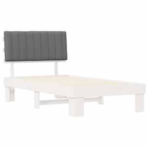 Rám postele s čalouněným čelem s čelo Světle šedá 100 x 200 cm - obrázek 4