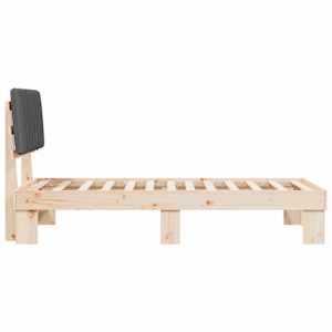 Rám postele s čalouněným čelem s čelo Tmavě šedá 90 x 200 cm - obrázek 6