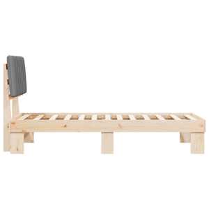 Rám postele s čalouněným čelem s čelo Světle šedá 80 x 200 cm - obrázek 6