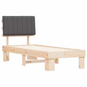 Rám postele s čalouněným čelem s čelo Tmavě šedá 80 x 200 cm - obrázek 4