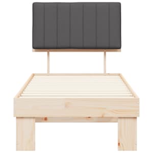 Rám postele s čalouněným čelem s čelo Tmavě šedá 80 x 200 cm - obrázek 5
