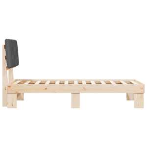 Rám postele s čalouněným čelem s čelo Tmavě šedá 80 x 200 cm - obrázek 6