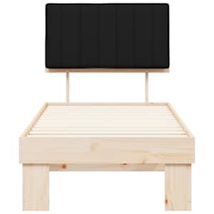 Rám postele s čalouněným čelem s čelo Černá 80 x 200 cm - obrázek 5