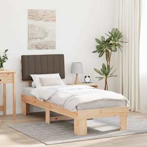 Rám postele s čalouněným čelem s čelo Taupe 80 x 200 cm - obrázek 1