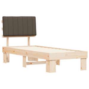 Rám postele s čalouněným čelem s čelo Taupe 80 x 200 cm - obrázek 4