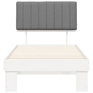Rám postele s čalouněným čelem s čelo Světle šedá 90 x 190 cm - obrázek 5