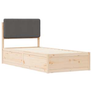 Rám postele s čalouněným čelem s čelo Tmavě šedá 80 x 200 cm - obrázek 4