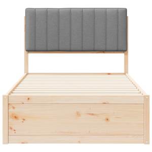 Rám postele s čalouněným čelem s čelo Světle šedá 100 x 200 cm - obrázek 5