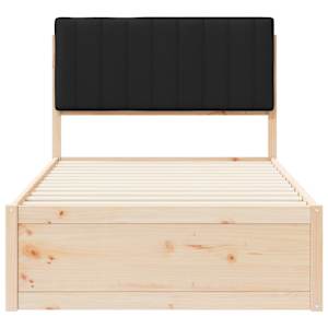 Rám postele s čalouněným čelem s čelo Černá 100 x 200 cm - obrázek 5