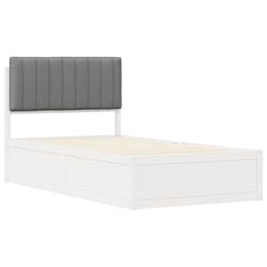 Rám postele s čalouněným čelem s čelo Světle šedá 100 x 200 cm - obrázek 4