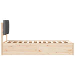 Rám postele s čalouněným čelem s čelo Tmavě šedá 80 x 200 cm - obrázek 6