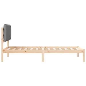 Rám postele s čalouněným čelem s čelo Světle šedá 100 x 200 cm - obrázek 6