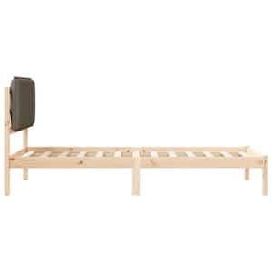 Rám postele s čalouněným čelem s čelo Taupe 90 x 200 cm - obrázek 6