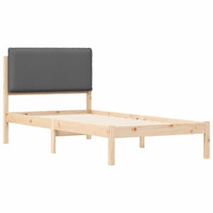 Rám postele s čalouněným čelem s čelo Tmavě šedá 80 x 200 cm - obrázek 4