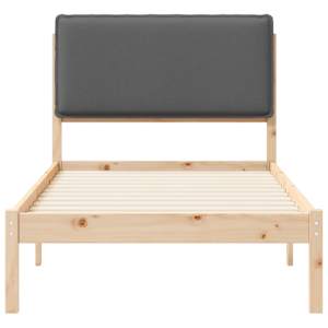 Rám postele s čalouněným čelem s čelo Tmavě šedá 80 x 200 cm - obrázek 5