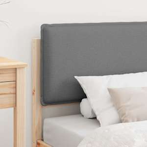 Rám postele s čalouněným čelem s čelo Světle šedá 90 x 190 cm - obrázek 3
