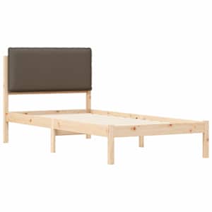 Rám postele s čalouněným čelem s čelo Taupe 90 x 190 cm - obrázek 4