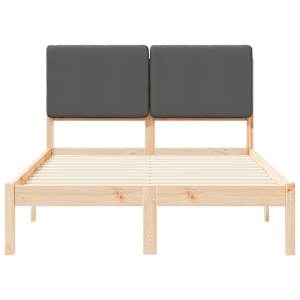 Rám postele s čalouněným čelem s čelo Tmavě šedá 135 x 190 cm - obrázek 5
