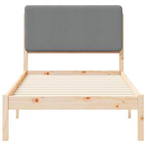 Rám postele s čalouněným čelem s čelo Světle šedá 100 x 200 cm - obrázek 5