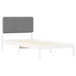 Rám postele s čalouněným čelem s čelo Světle šedá 100 x 200 cm - obrázek 4
