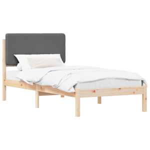 Rám postele s čalouněným čelem s čelo Tmavě šedá 80 x 200 cm - obrázek 2