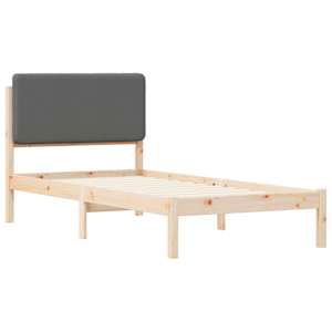 Rám postele s čalouněným čelem s čelo Tmavě šedá 80 x 200 cm - obrázek 4