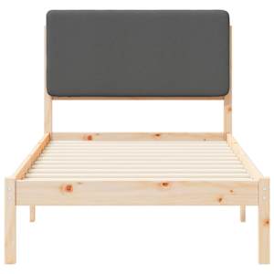 Rám postele s čalouněným čelem s čelo Tmavě šedá 80 x 200 cm - obrázek 5