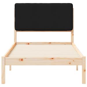 Rám postele s čalouněným čelem s čelo Černá 80 x 200 cm - obrázek 5