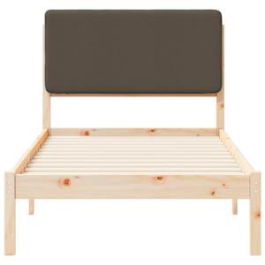 Rám postele s čalouněným čelem s čelo Taupe 80 x 200 cm - obrázek 5